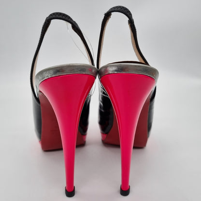 Christian Louboutin Catenita Patent Black size 38,5 insole 24