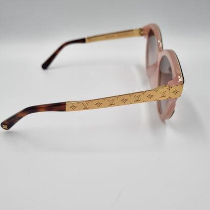 Louis Vuitton Soupcon Cat Eye Leopard Pink LIst Sunglasses