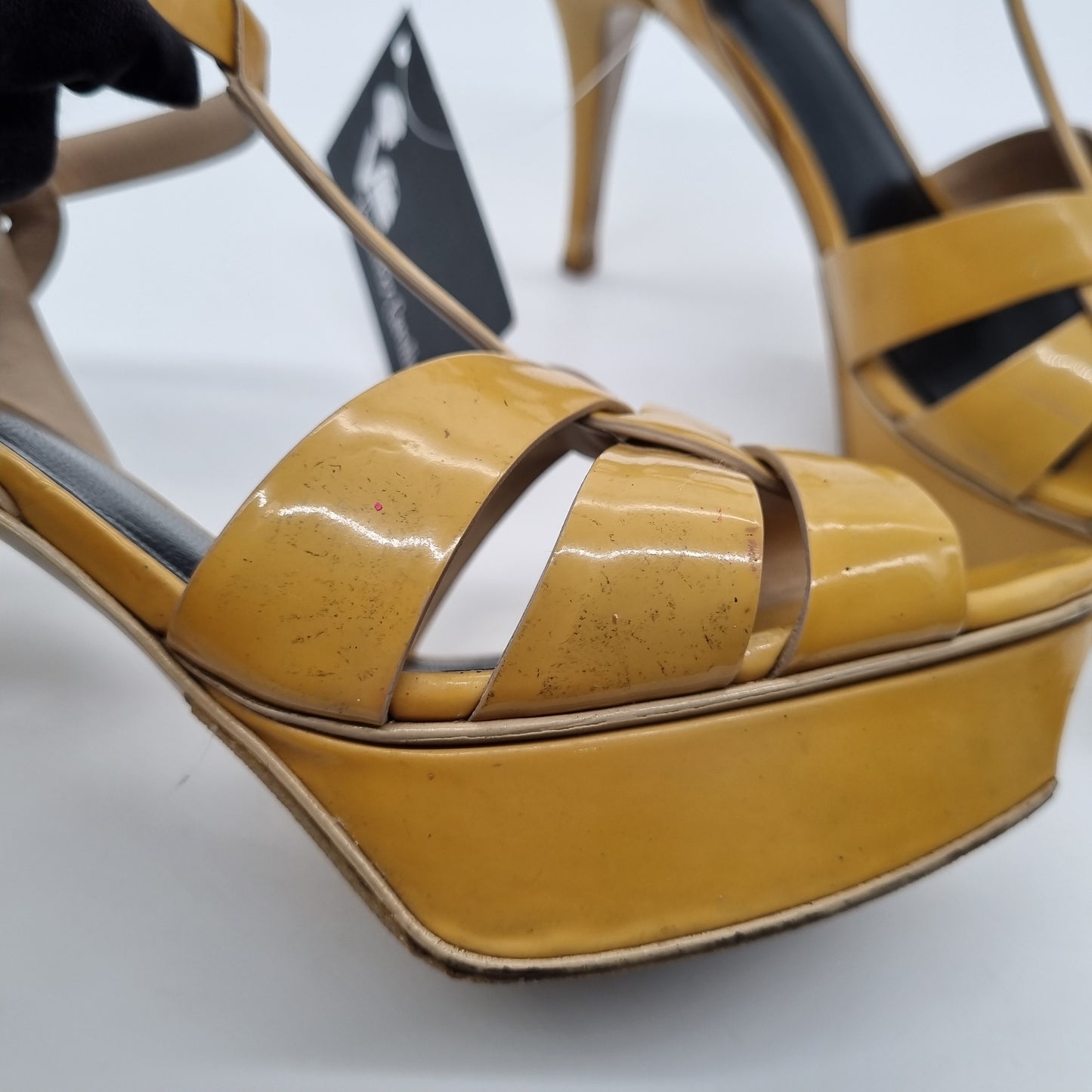 Yves Saint Laurent Tribute Patent Mustard Size 39/25,5