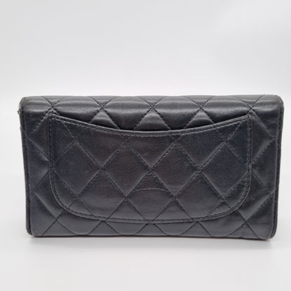 Chanel Lambskin Quilted Flap Wallet #19 Size 18x10