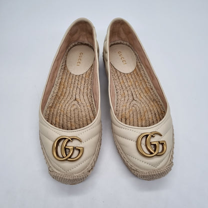 Gucci Espadrilles Nappa Charlotte Vintage White Size 36/23,5