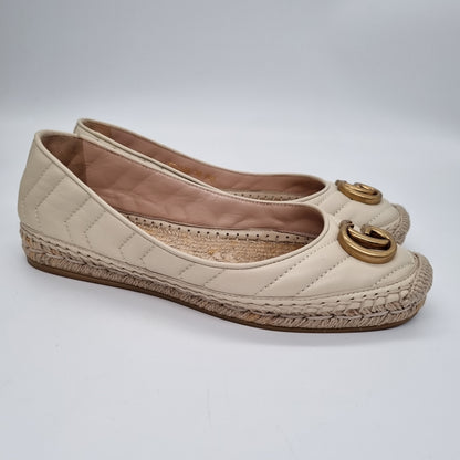 Gucci Espadrilles Nappa Charlotte Vintage White Size 36/23,5