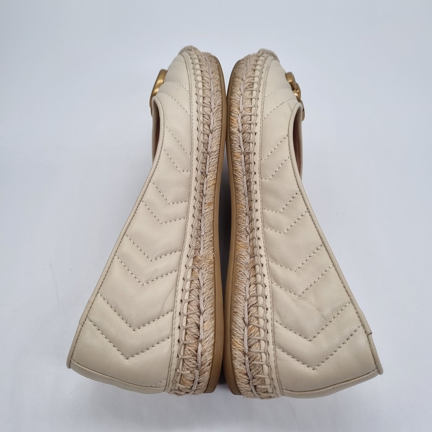 Gucci Espadrilles Nappa Charlotte Vintage White Size 36/23,5