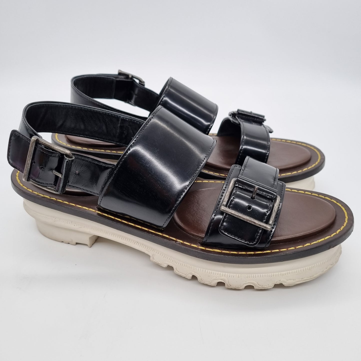 Marni Sandal Strap Black Brown Size 40/28,5