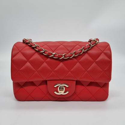 Chanel Mini Rectangular Coral #23 Size 20x6x13