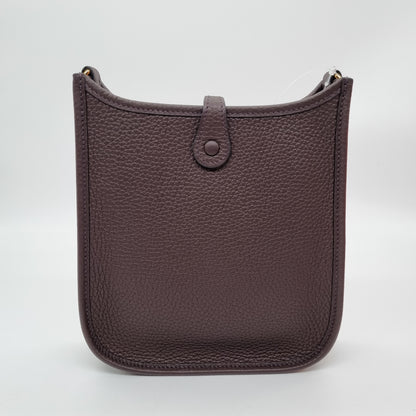 Hermes Mini Evelyne 16 Amazone Taurillon Clemence Rouge Sellier #U 2022 GHW Size 16x6x19 NEW