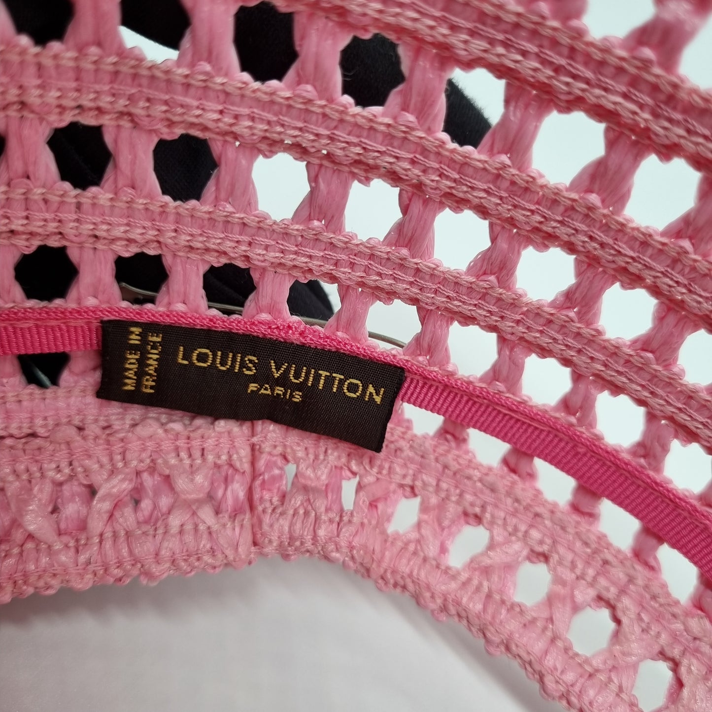 Louis Vuitton Rattan Hat Pink