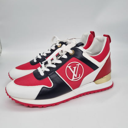 Louis Vuitton Runaway Sneakers Mesh And Leather Multicolor Size 38,5/26,5 NEW