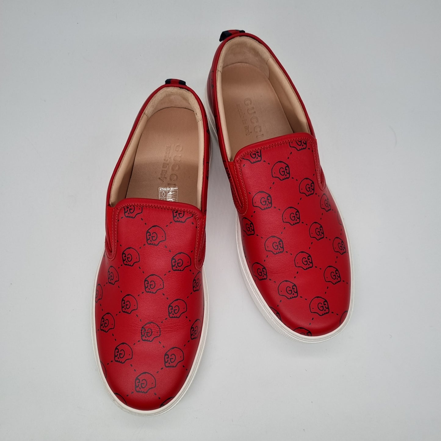 Gucci Ghost Slip On Red Size 7/27 NEW