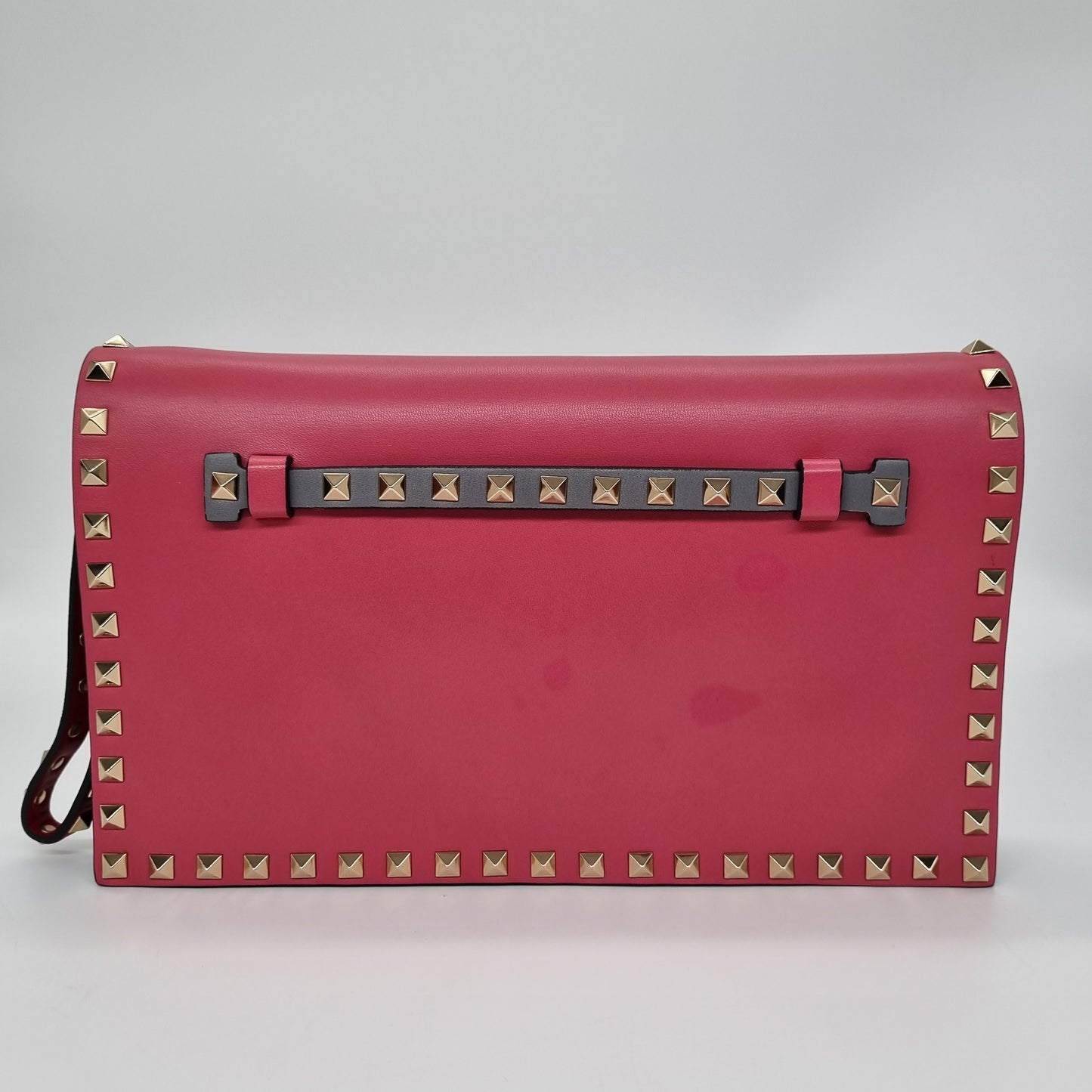 Valentino Rockstud Clutch Flap Wrislet Multicolor Size 28x4x17