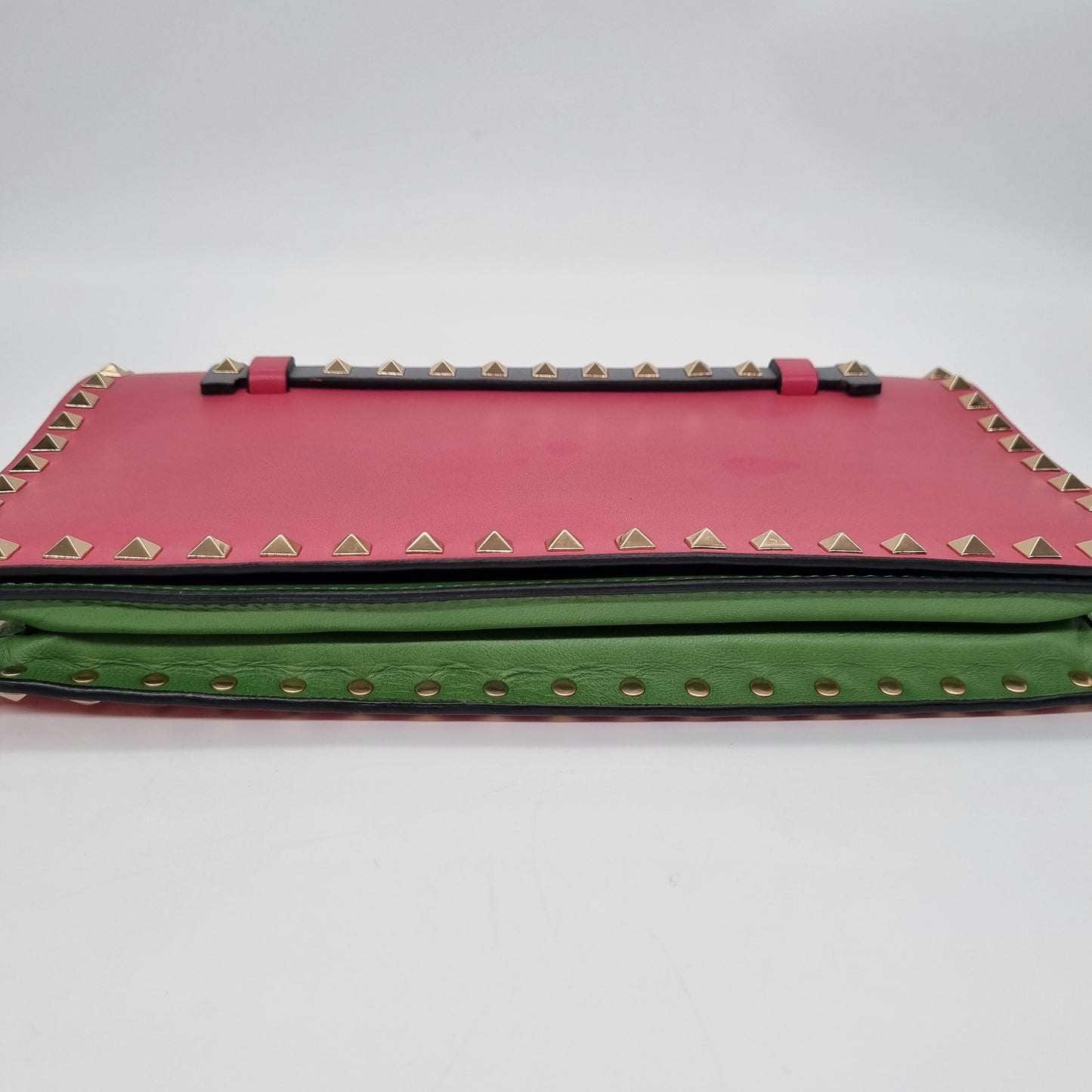 Valentino Rockstud Clutch Flap Wrislet Multicolor Size 28x4x17