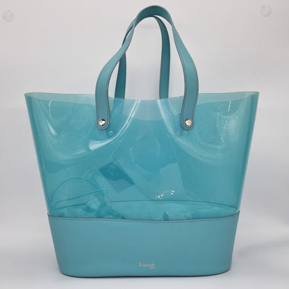 Lipault PVC Shopper Bag Powder Blue Size 33x16x31