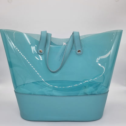 Lipault PVC Shopper Bag Powder Blue Size 33x16x31