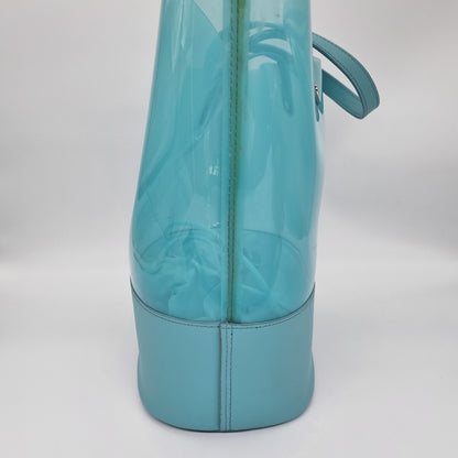 Lipault PVC Shopper Bag Powder Blue Size 33x16x31