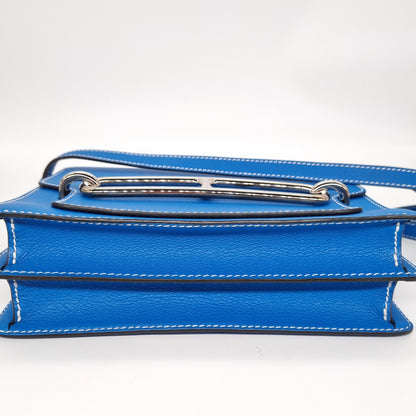 Hermes Roulis 23 Bleu Hydra PHW #X 2016 Size 23x7x21