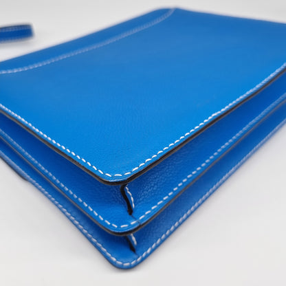 Hermes Roulis 23 Bleu Hydra PHW #X 2016 Size 23x7x21