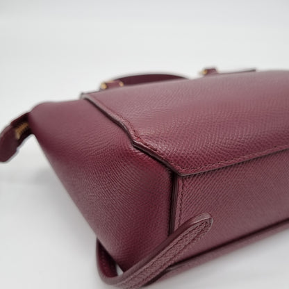 Celine Pico Belt Bag Acai Grained Bordeux 2020 Size 12x8x15