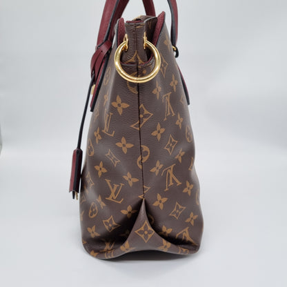 Louis Vuitton Flower Tote MM Monogram Bordeoux Tahun 2018 Size 29x13x26