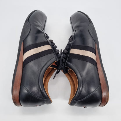 Bally Frenz Black Leather Size 10E insole 29.5