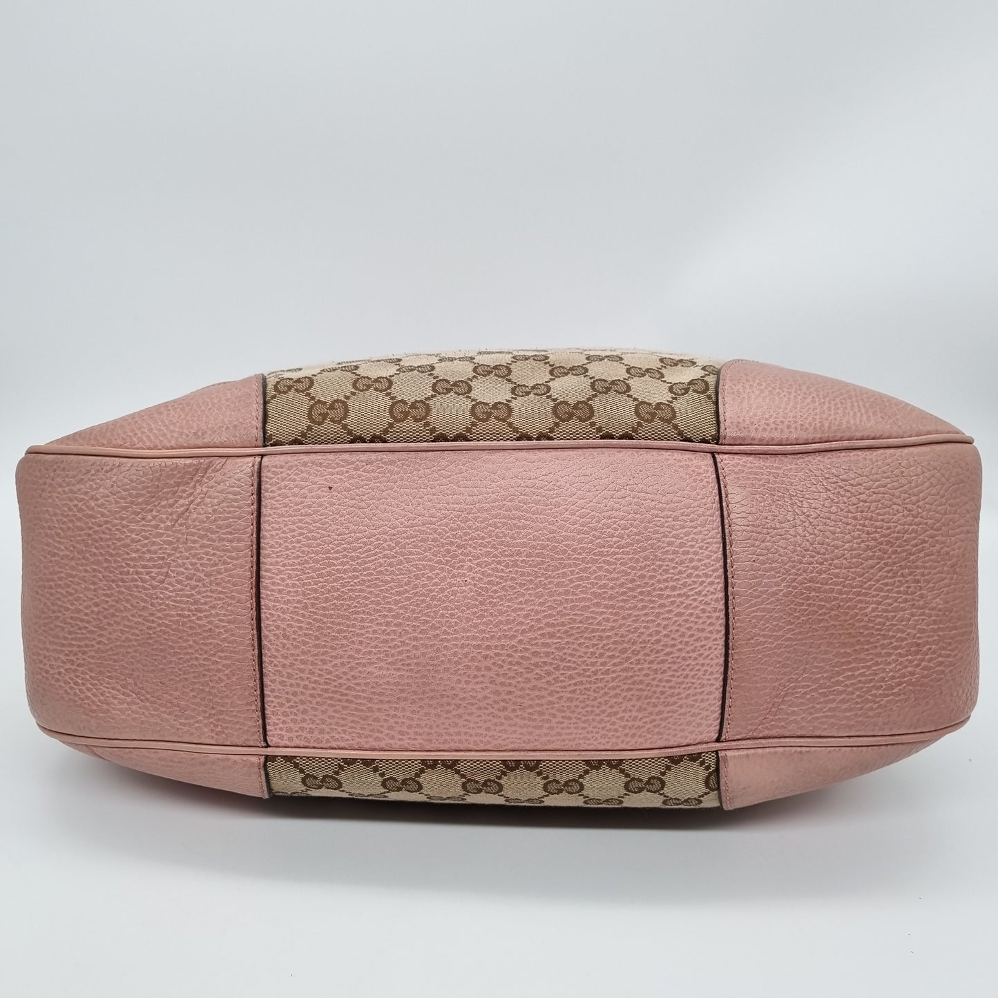 Gucci Bree Hobo Bag Pink Poudre Monogram Canvas Size 38x11x33