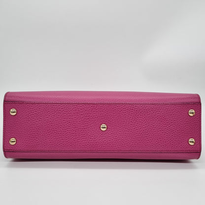 Gucci Soho Top Handle Pink Fuschia Red Size 32x10x22