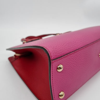 Gucci Soho Top Handle Pink Fuschia Red Size 32x10x22