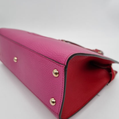 Gucci Soho Top Handle Pink Fuschia Red Size 32x10x22