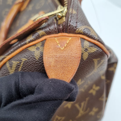 Louis Vuitton Speedy 30 Monogram tahun 1999 size 30x17x24