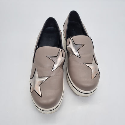 Stella McCartney SLip On Star Etoupe Size 39/26