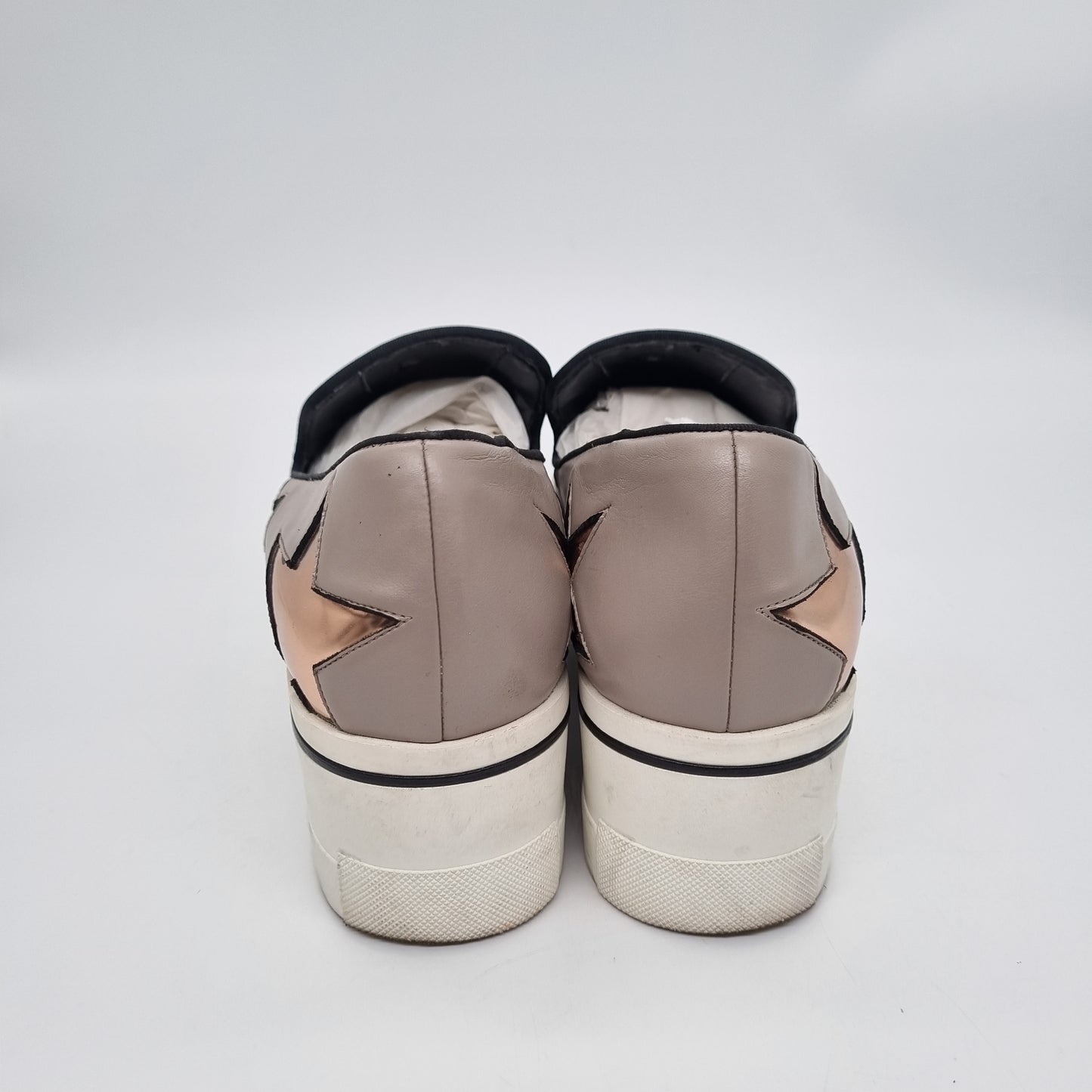 Stella McCartney SLip On Star Etoupe Size 39/26