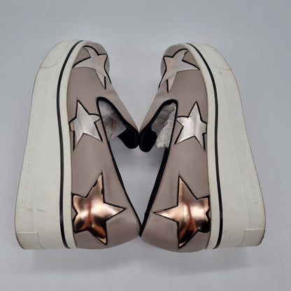 Stella McCartney SLip On Star Etoupe Size 39/26