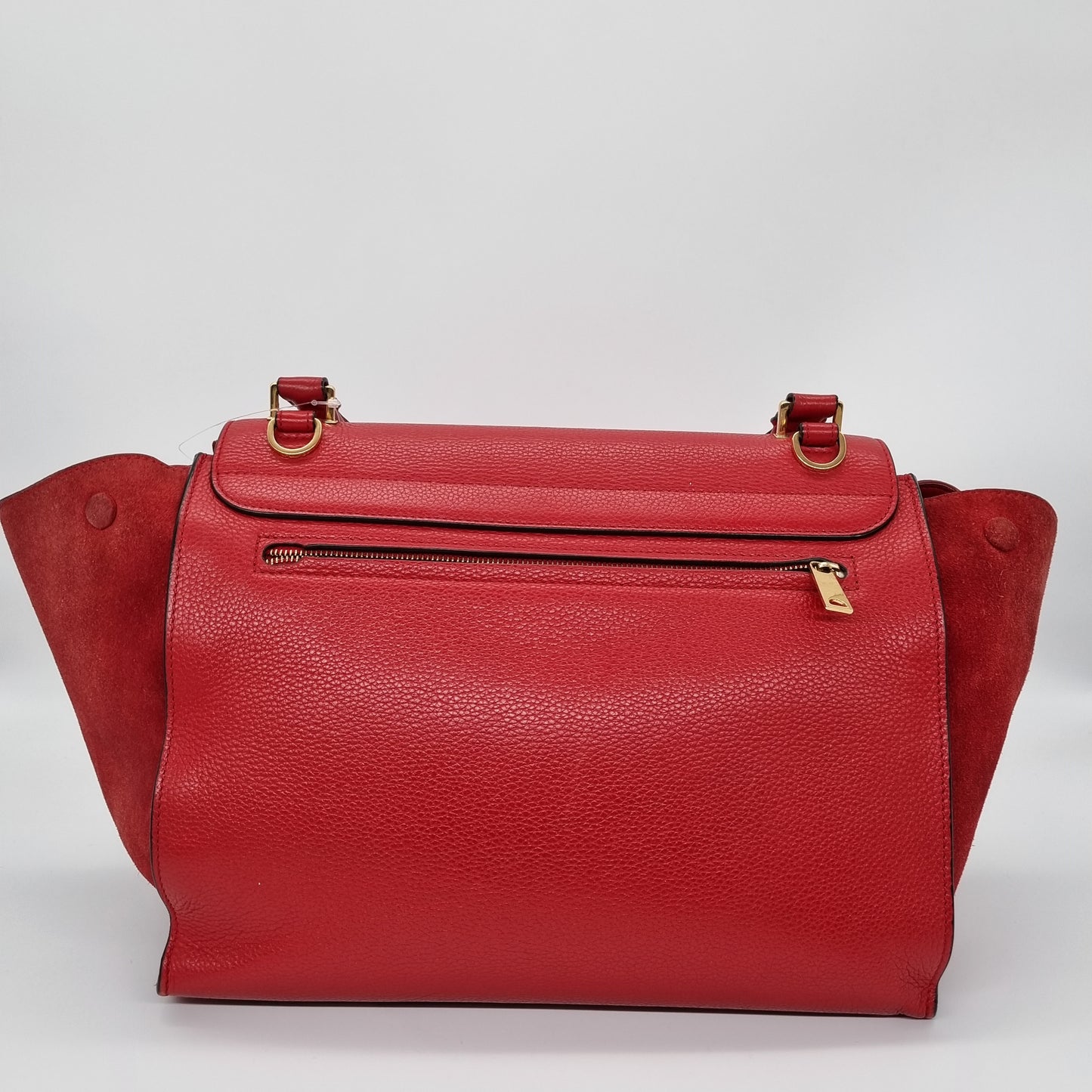 Celine Trapeze Medium Red Size 30x15x23