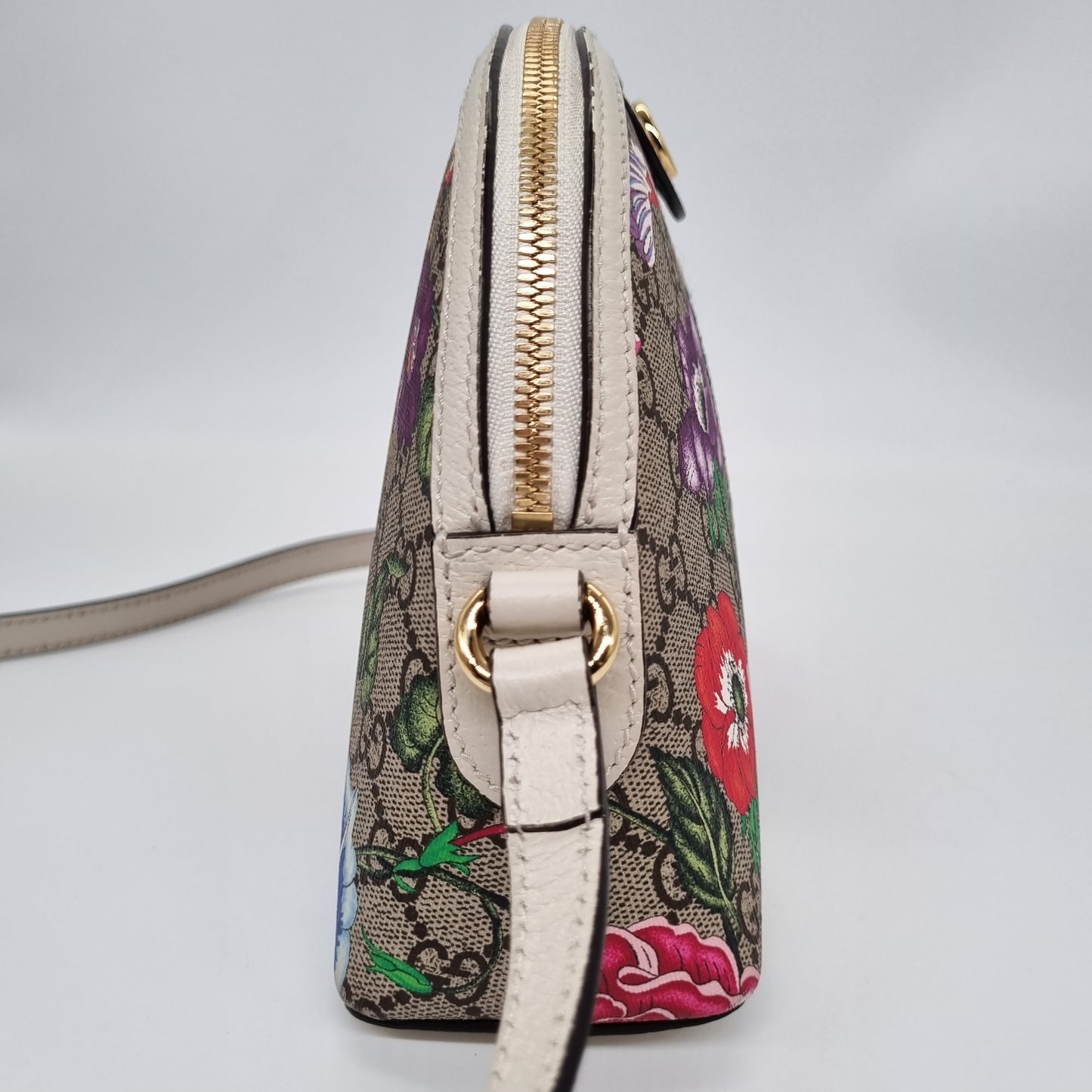 Gucci Ophidia Dome GG Supreme Floral White 2022 Size 23x8x18