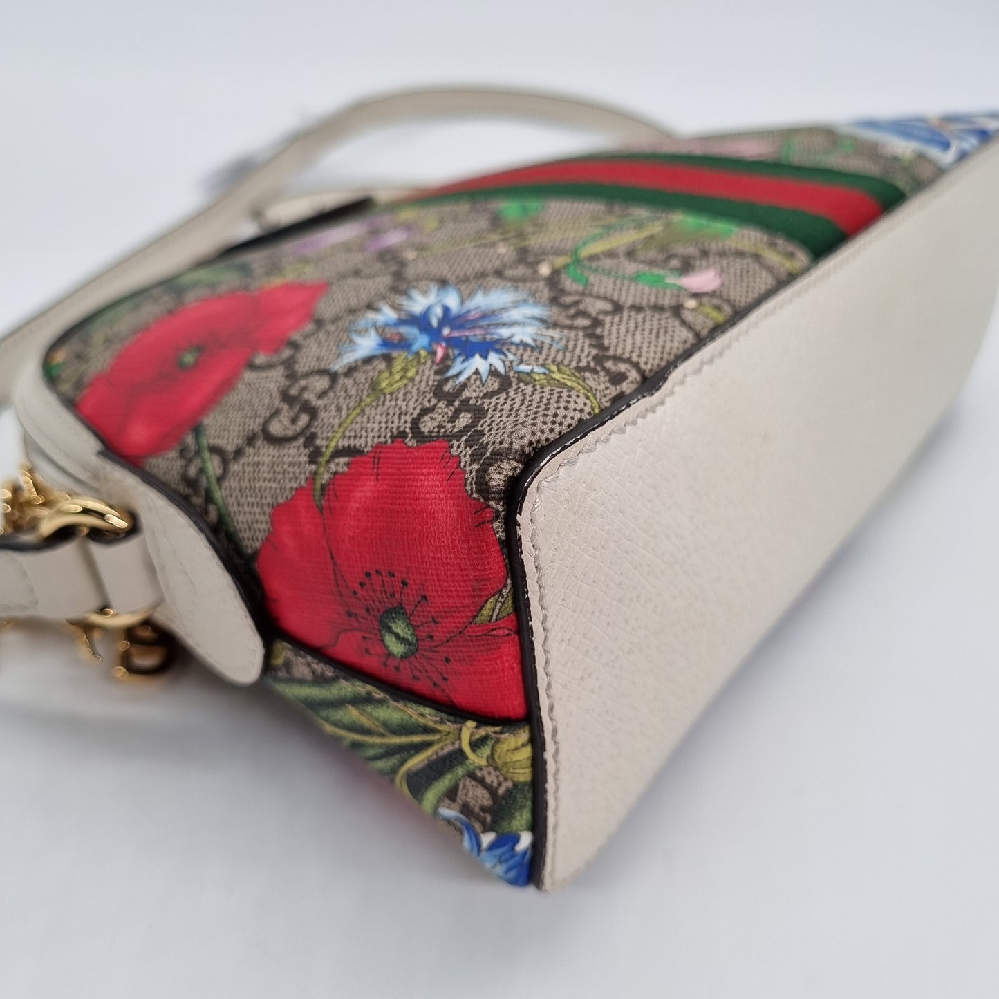 Gucci Ophidia Dome GG Supreme Floral White 2022 Size 23x8x18