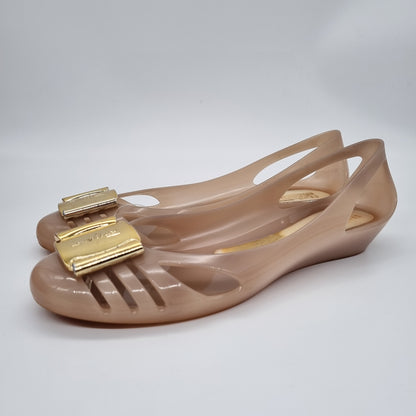 Salvatore Ferragamo Bermuda Jelly Flatshoes Size 8M/24,5