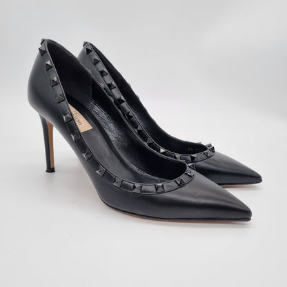 Valentino Garavani Pump Heels Studded All Black Size 39/26