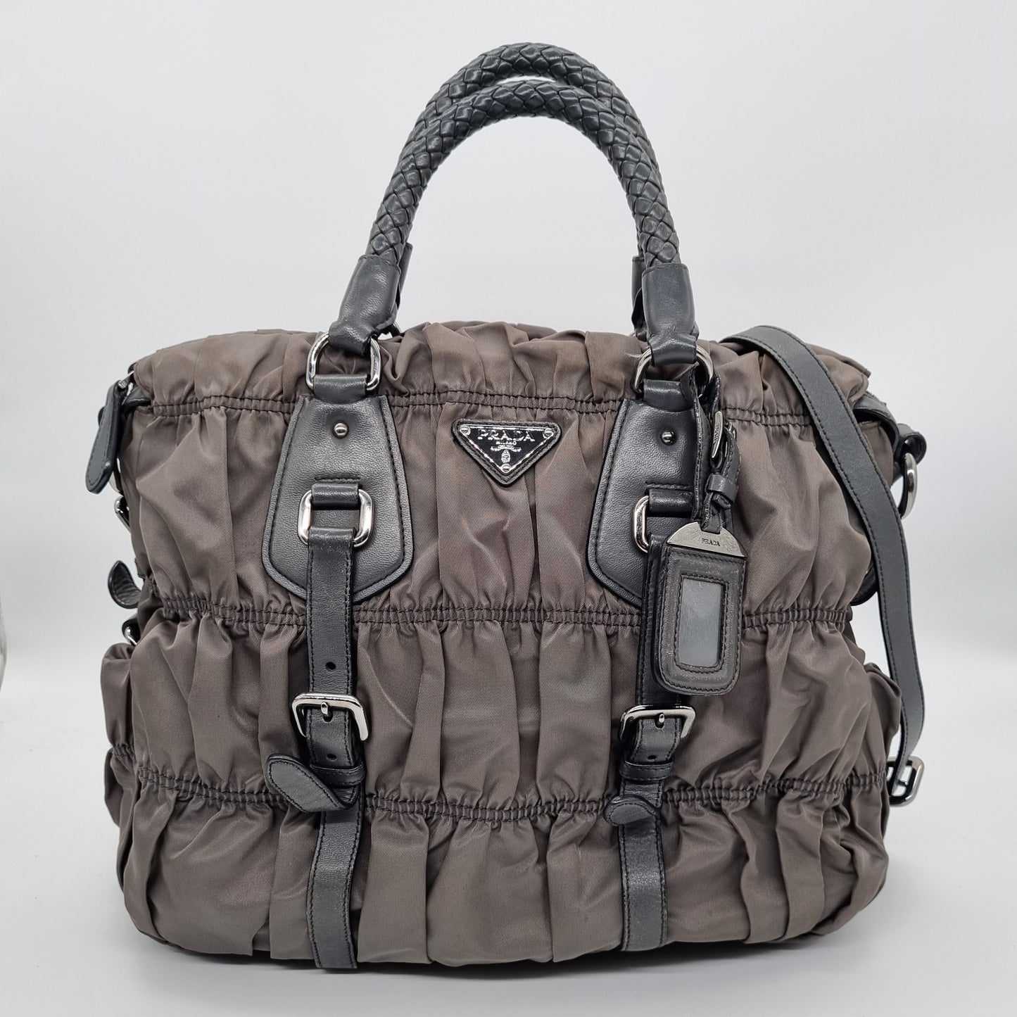 Prada Tessuto Gaufre Ardesia 2007 Size 32x16x30