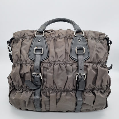 Prada Tessuto Gaufre Ardesia 2007 Size 32x16x30