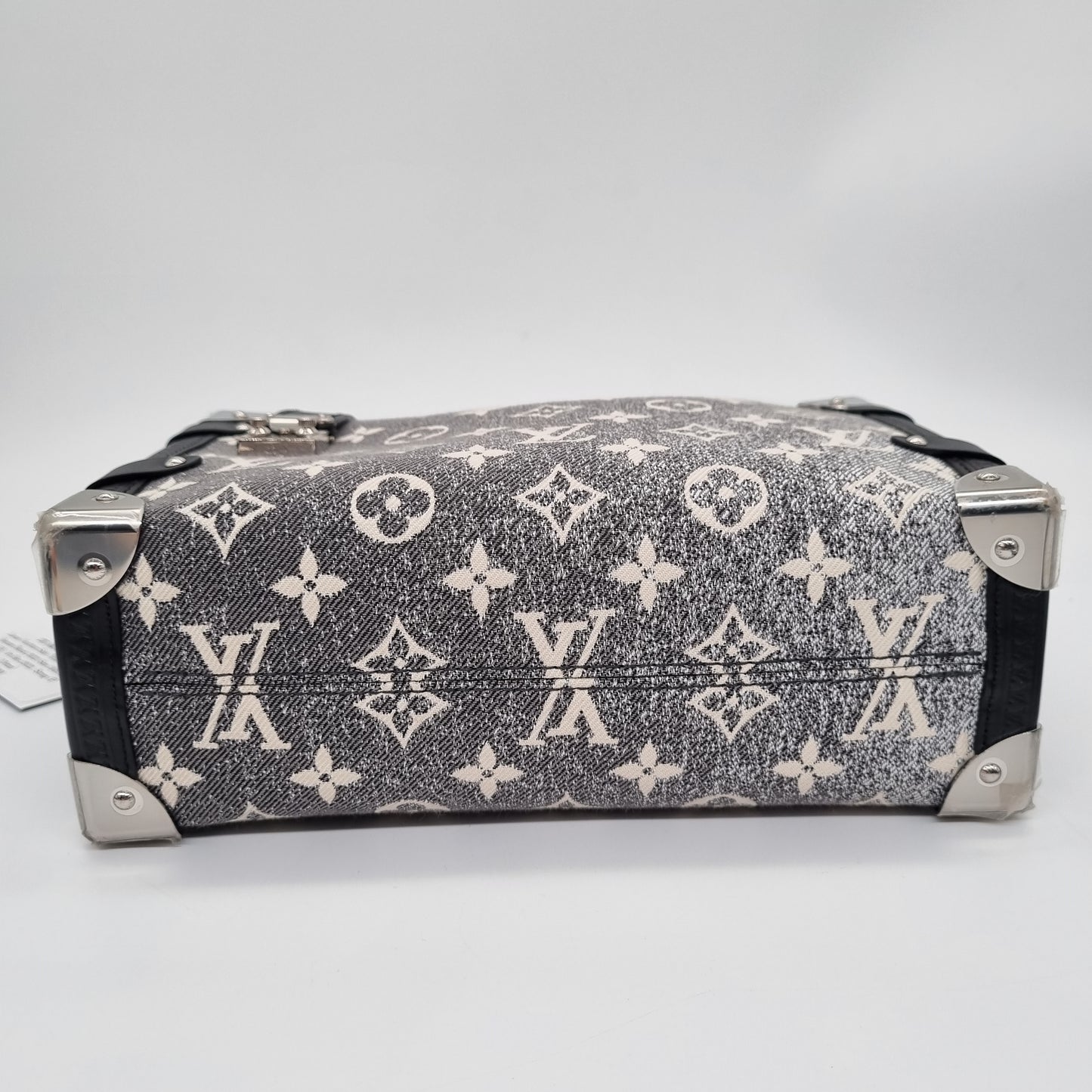 Louis Vuitton Side Trunk Jacquard Denim Black 2022 Size 24x8x16