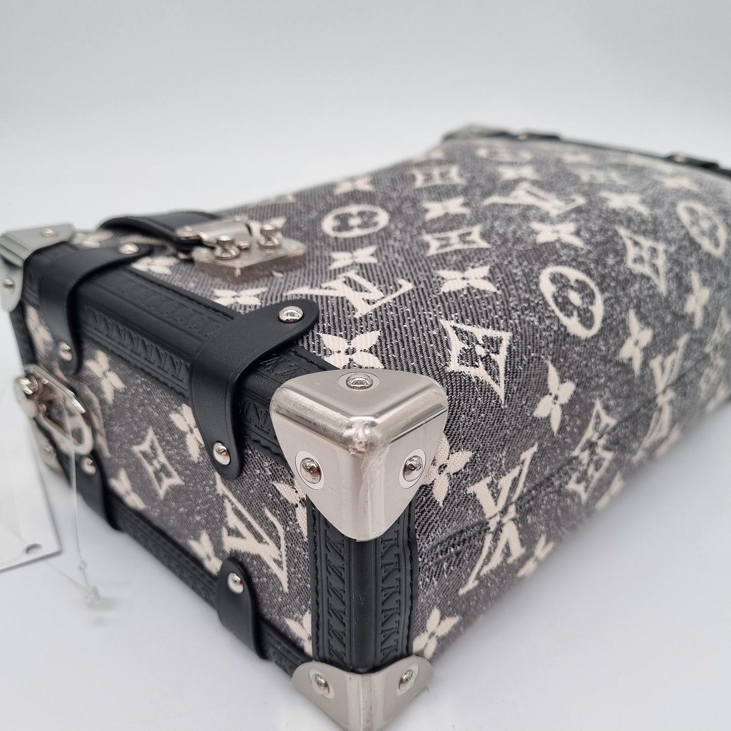 Louis Vuitton Side Trunk Jacquard Denim Black 2022 Size 24x8x16