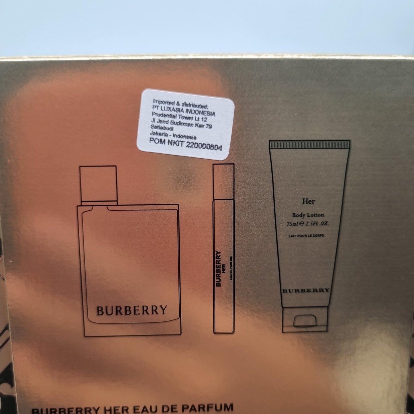 Burberry Her Set Parfume & Body Lotion (100ml & 75ml)