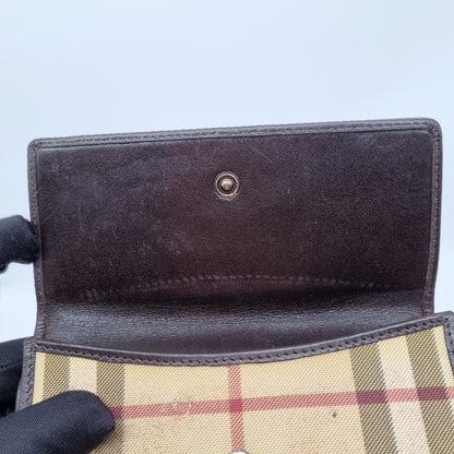 Burberry House Check Canvas Wallet Size 14x10