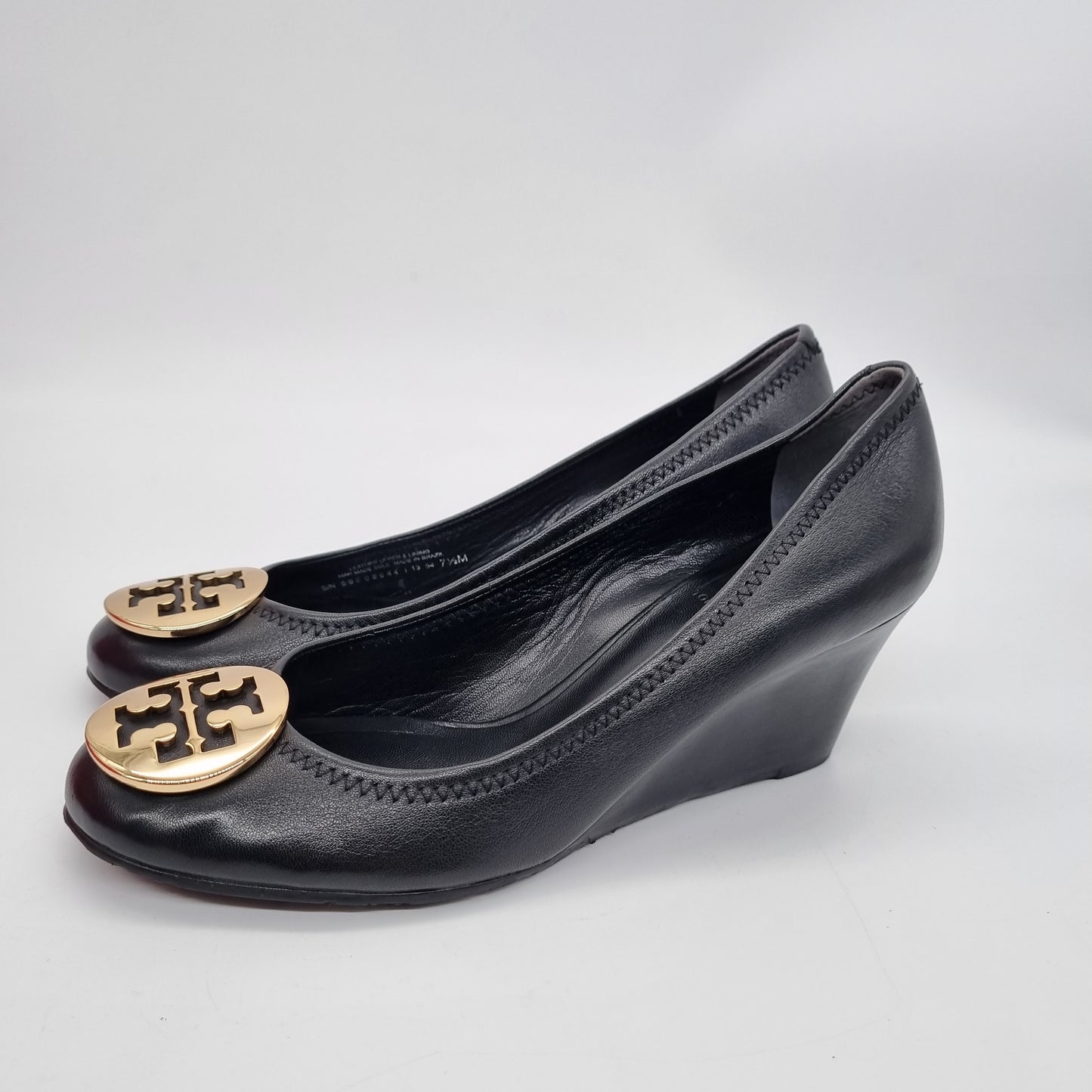 Tory Burch Sally Wedges Mestico Black Size 7,5/24,5