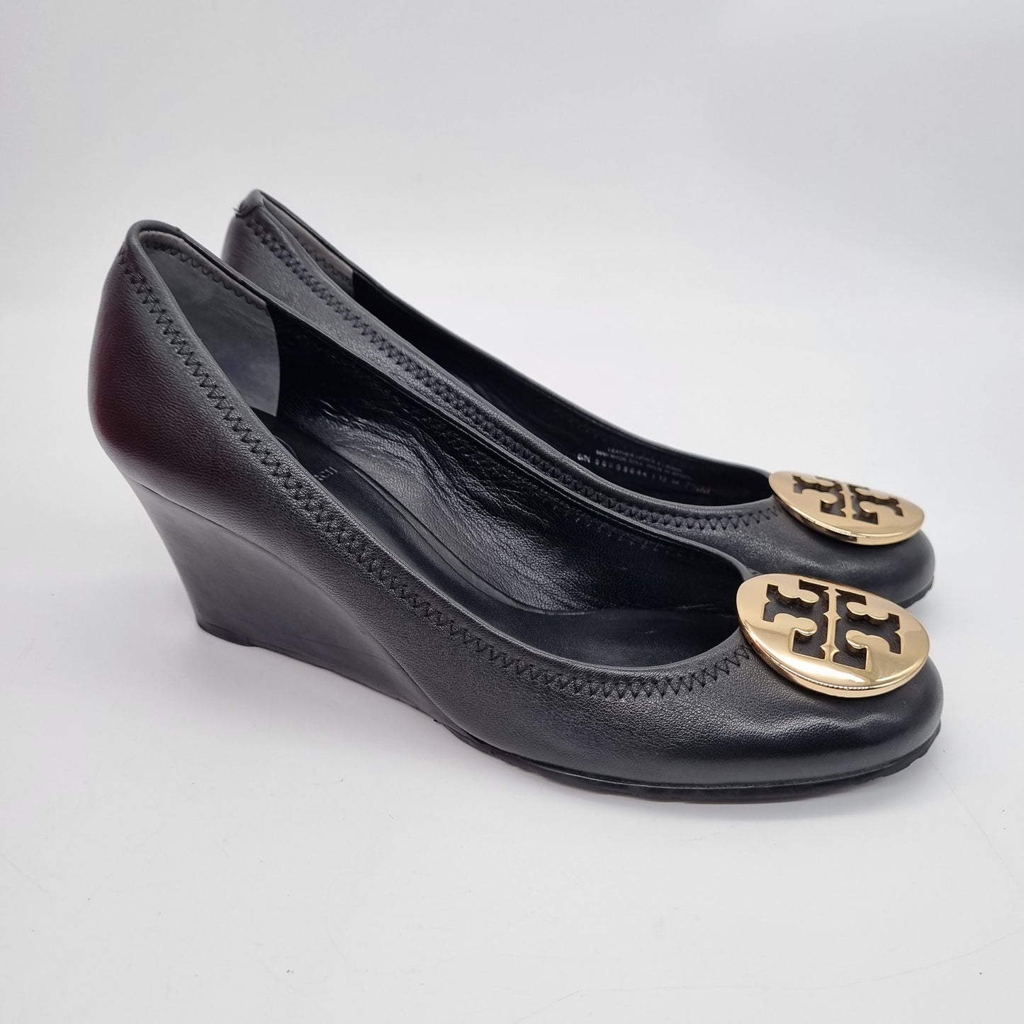 Tory Burch Sally Wedges Mestico Black Size 7,5/24,5