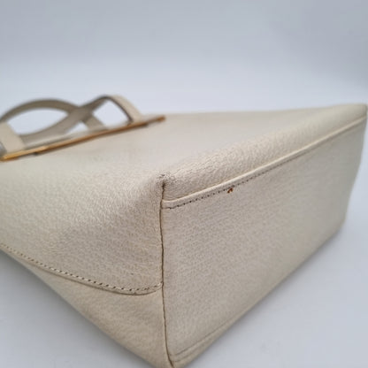 Gucci Vintage Handbag Ivory Size 20x8x25