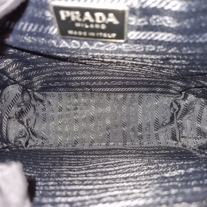 Prada Vintage Top Handle Croco Embossed Black Size 23x8x23