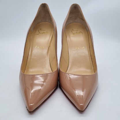 Christian Louboutin Pigalle Patent Nude Size 38,5/25 Dari Ujung