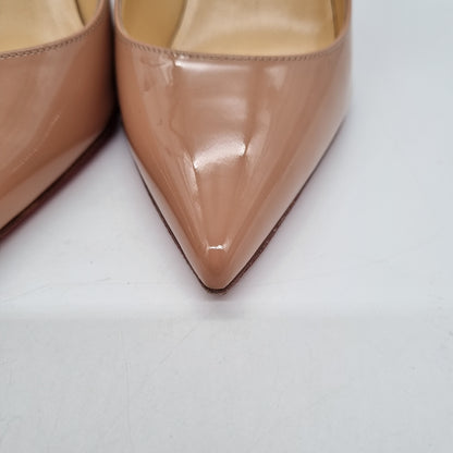 Christian Louboutin Pigalle Patent Nude Size 38,5/25 Dari Ujung