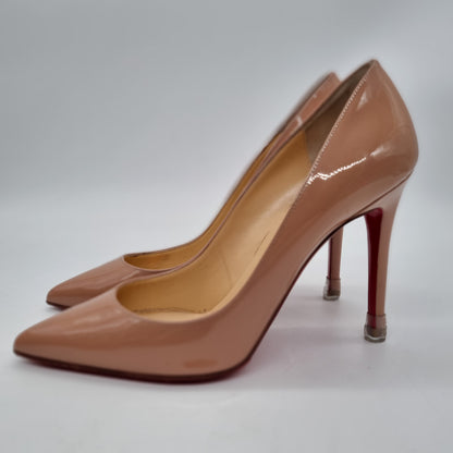 Christian Louboutin Pigalle Patent Nude Size 38,5/25 Dari Ujung