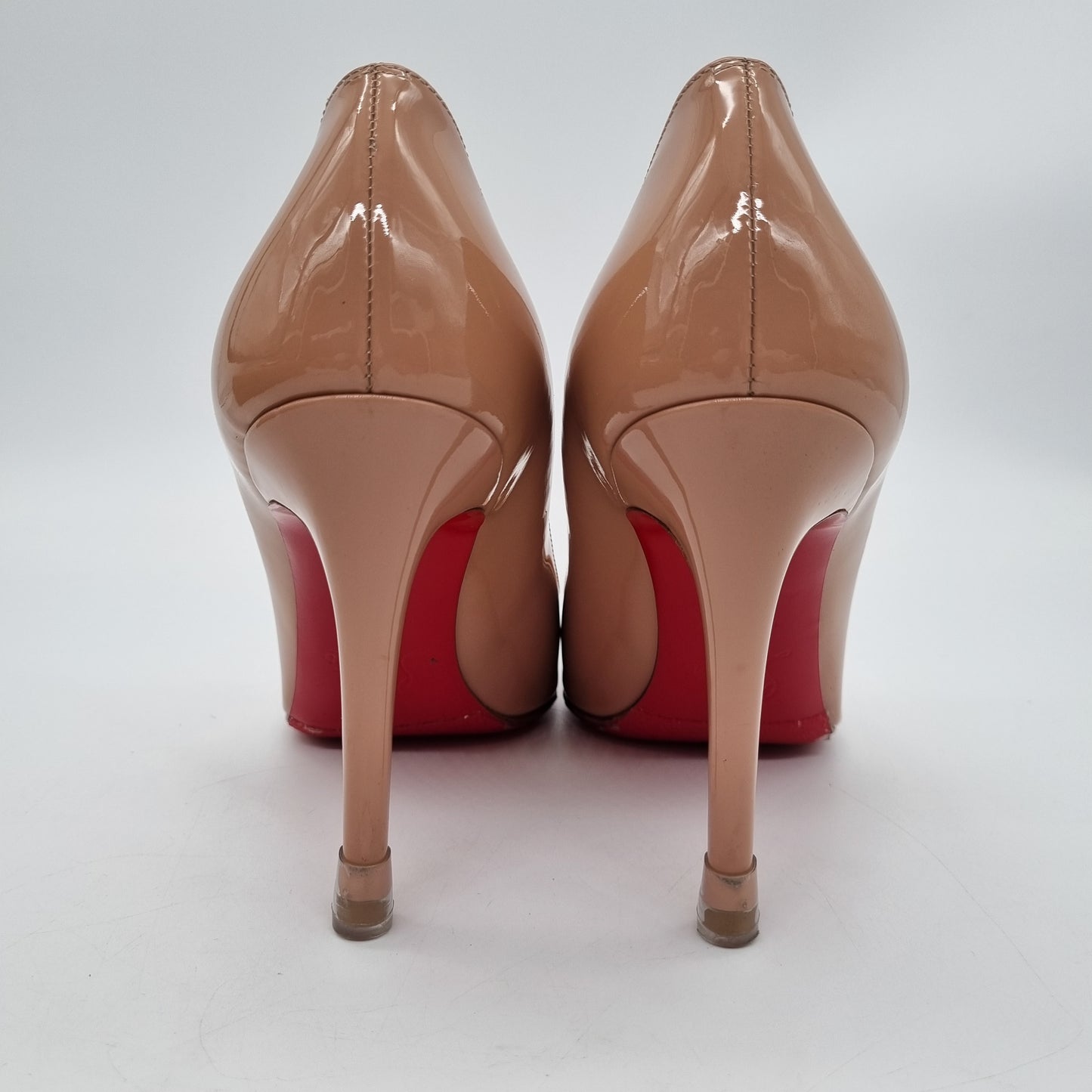 Christian Louboutin Pigalle Patent Nude Size 38,5/25 Dari Ujung